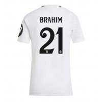 Camiseta Real Madrid Brahim Diaz #21 Primera Equipación para mujer 2024-25 manga corta